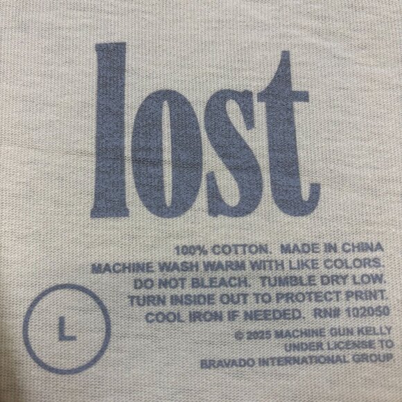 Harley-Davidson Motorcycle x Machine Gun Kelly Beige T-Shirt Size Large - Picture 4 of 4